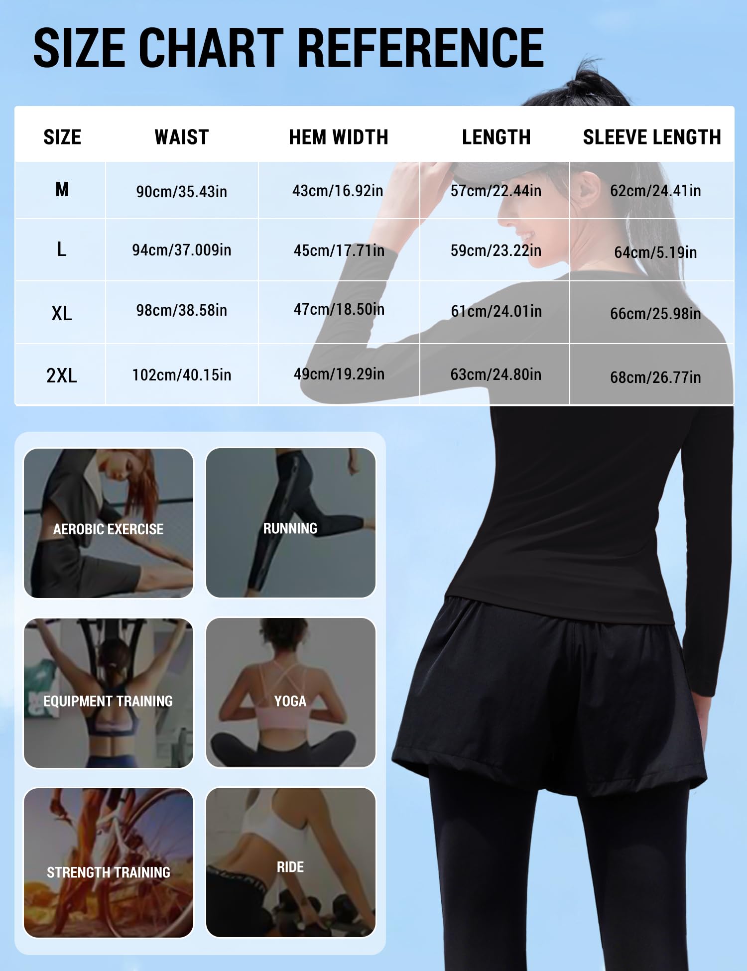 Venzina Women's Long Sleeve Quick Dry T Shirt for Yoga and Running with UPF 50+ Sun Protection | Lightweight Stretchable Black Athletic Top