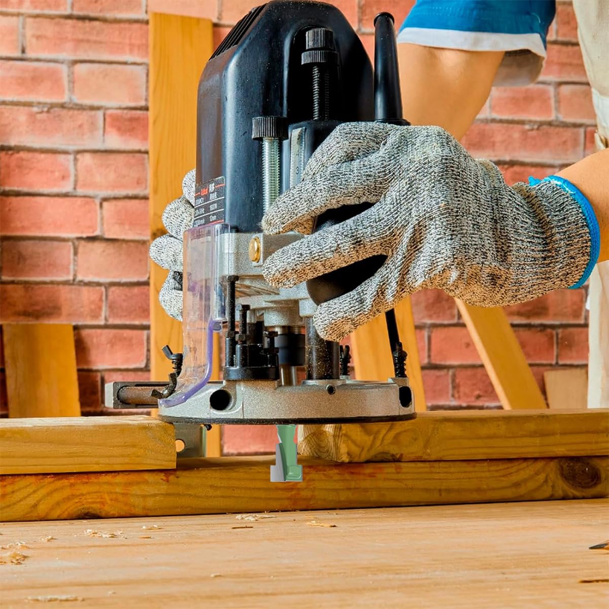 Serplex Router Bit Set for Woodworking with 1/4 in Shank & 3 Sizes 5/16 3/8 1/2 in | Precision T Track Cutting