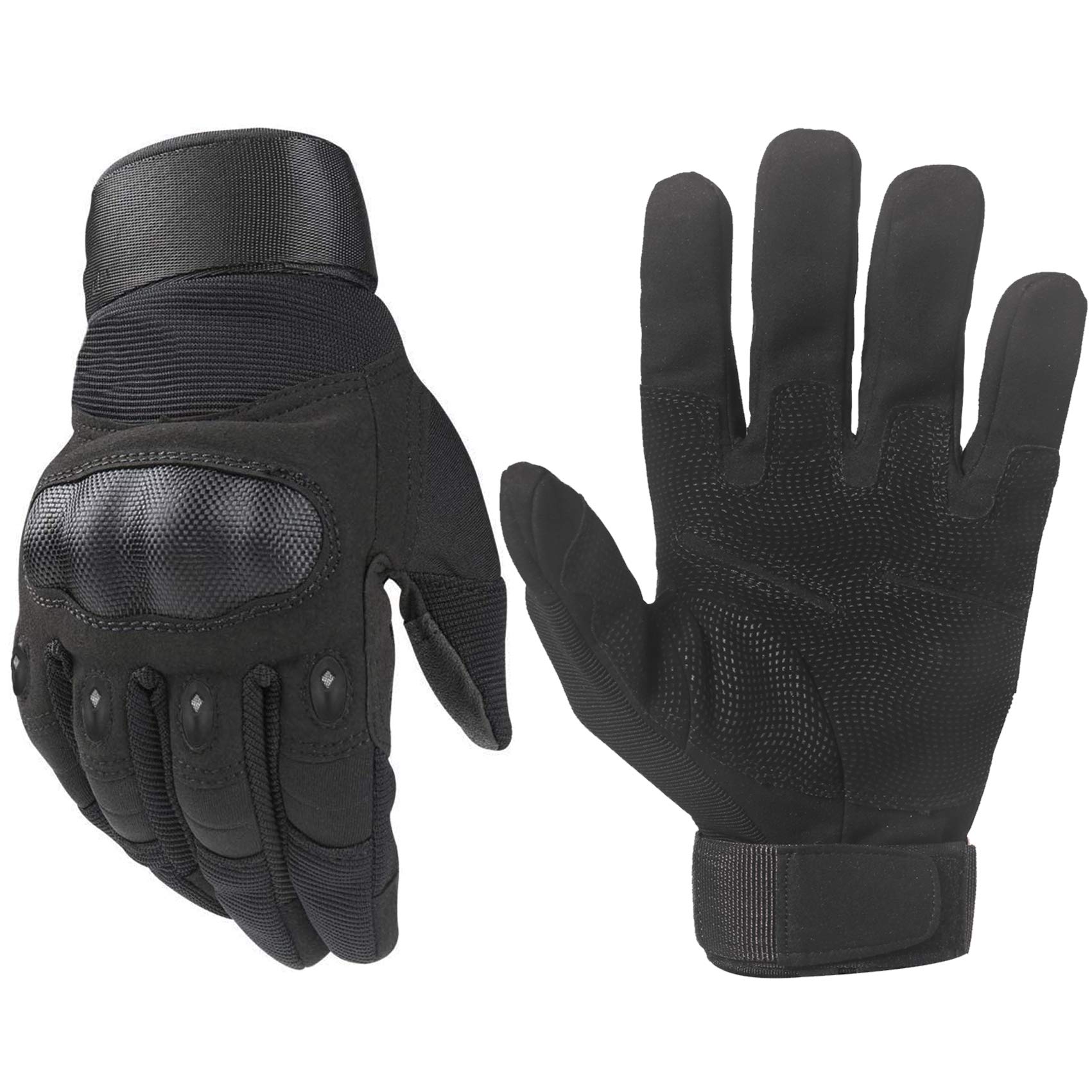 Proberos Riding Gloves for Outdoor Cycling and Motorcycle with Hard Knuckle Protection | Touchscreen Full Finger Design for Men and Women 21–22cm