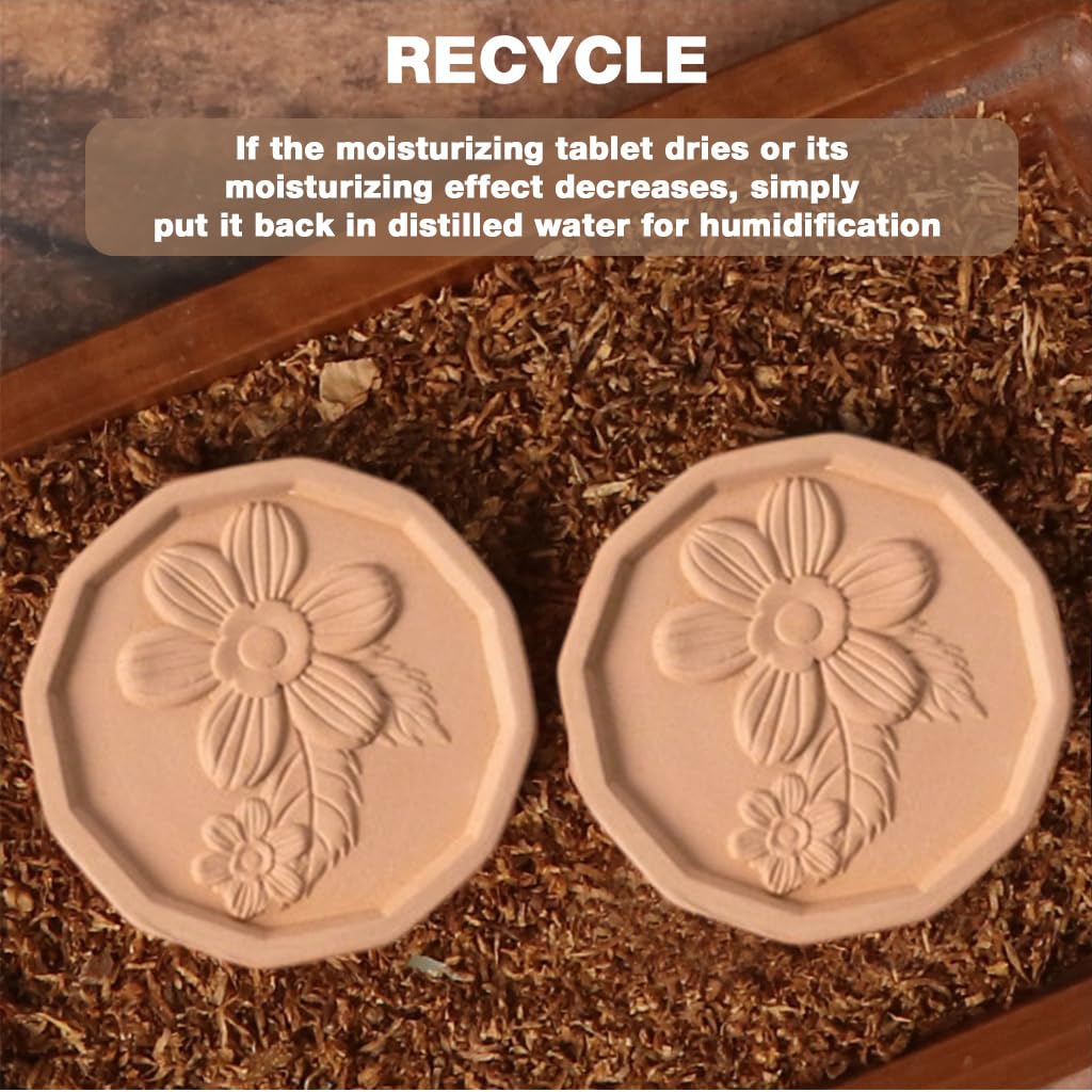 Supvox Brown Sugar Saver Set for Food Storage with 2 Terracotta Discs 2.3 in | Reusable & Food Safe