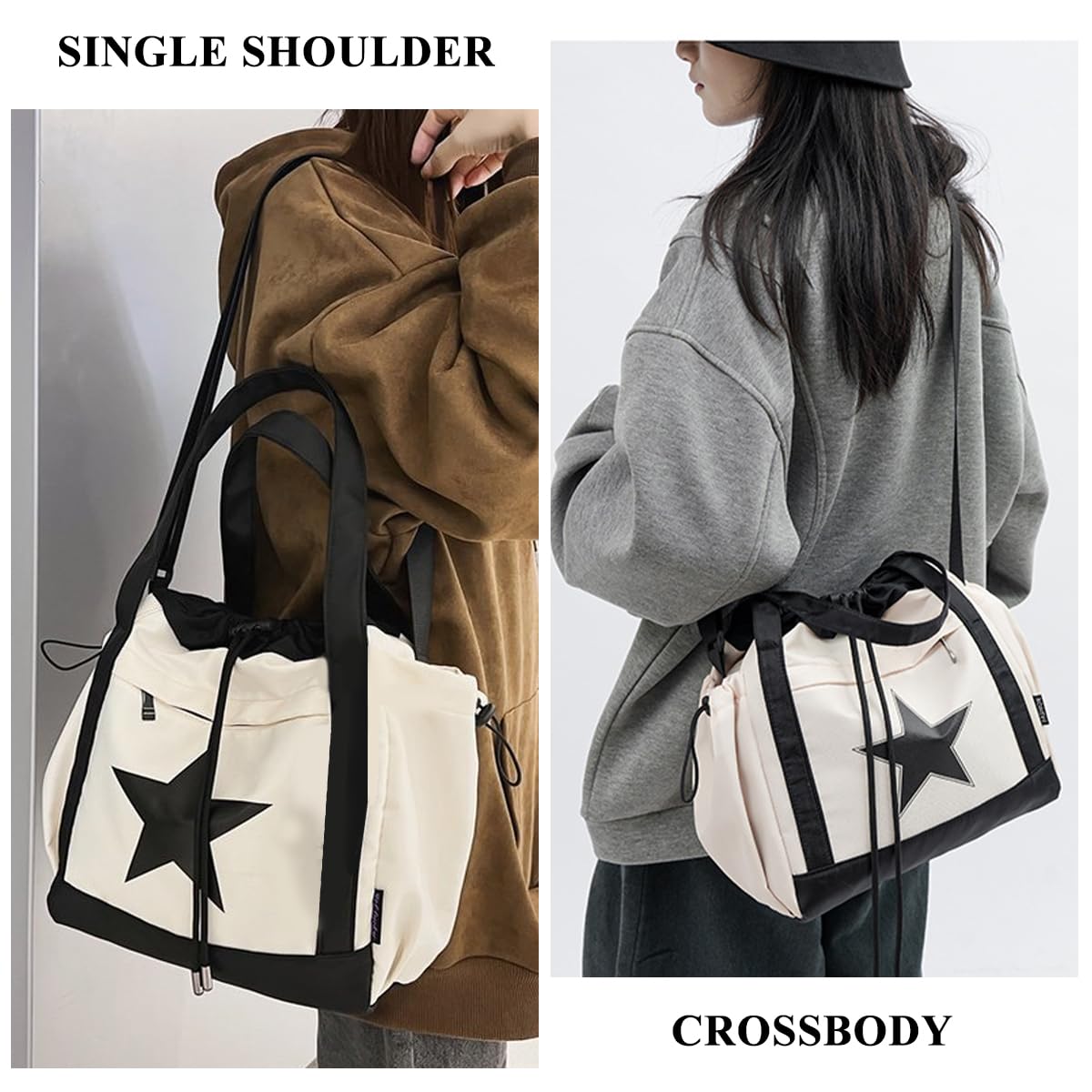 GUSTAVE Messenger Bag for Travel and Gym with Adjustable Strap | 42x17x32cm Nylon Patchwork Design