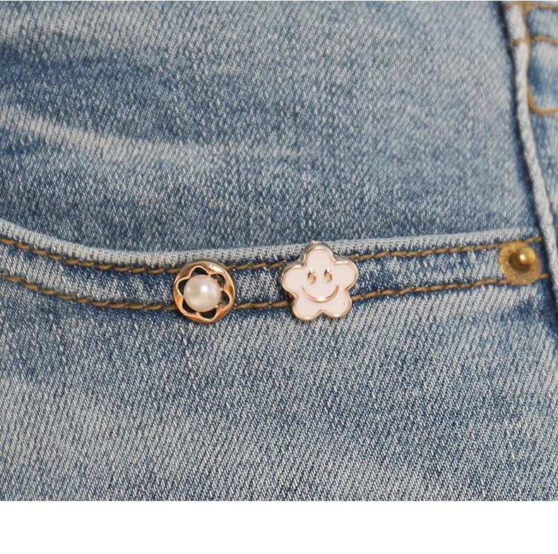 ZIBUYU Pearl Safety Pins for Dresses and Shawls with Secure Clasps | 10Pcs Decorative Brooch Set