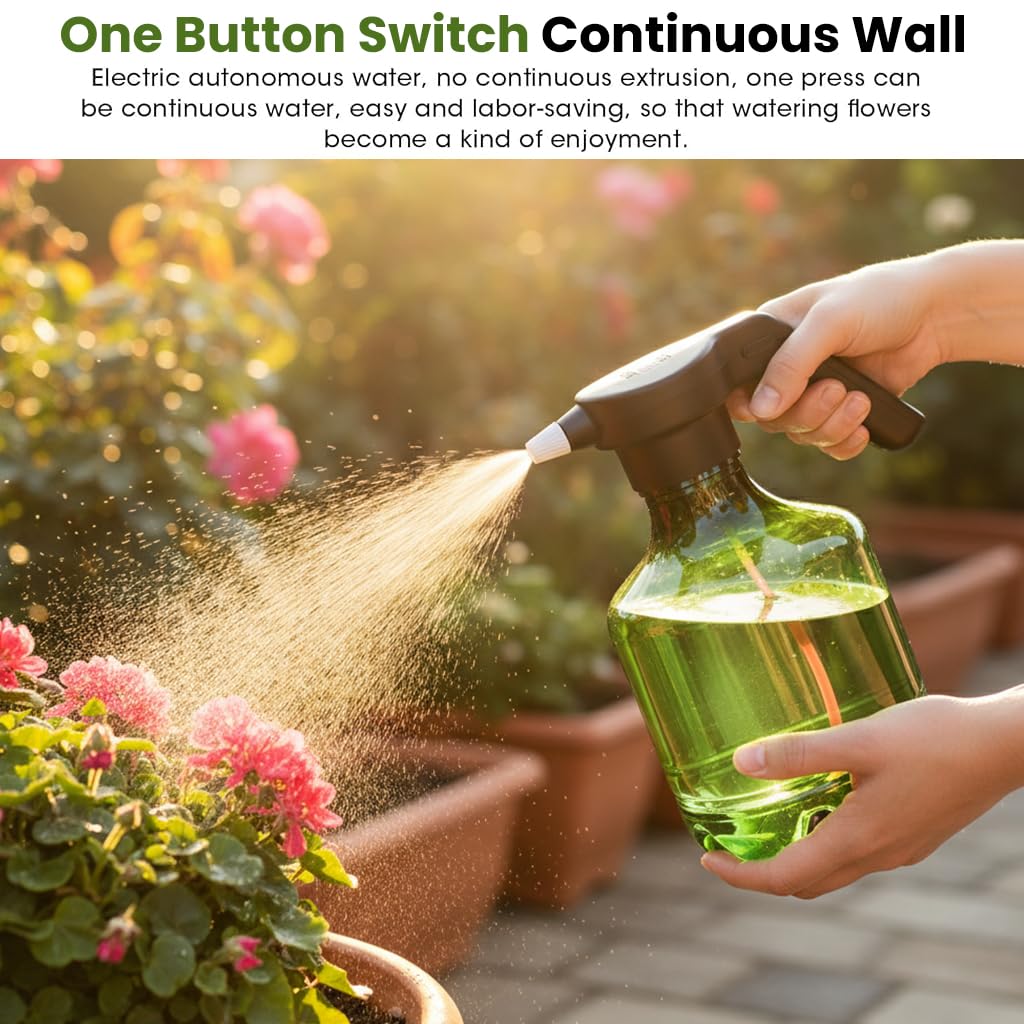 HASTHIP Spray Pump for Plants with 3L Capacity and Dual Spray Modes | Rechargeable Automatic Mister