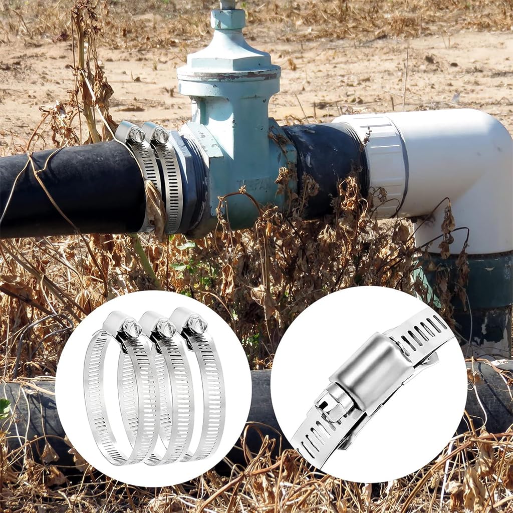 Serplex Hose Clamp Roll for Plumbing and Pipe Repairing featuring 6.6ft Band with 5 Bolts | 304 Stainless Steel