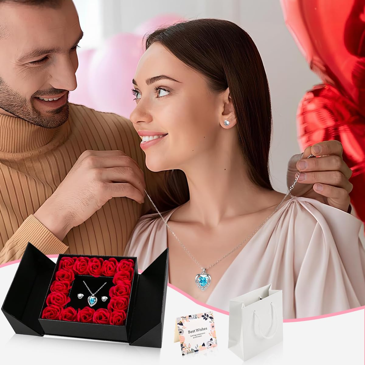 HASTHIP Metal Rose Flower Gift for Women featuring Eternal Real Rose | Romantic Anniversary Present