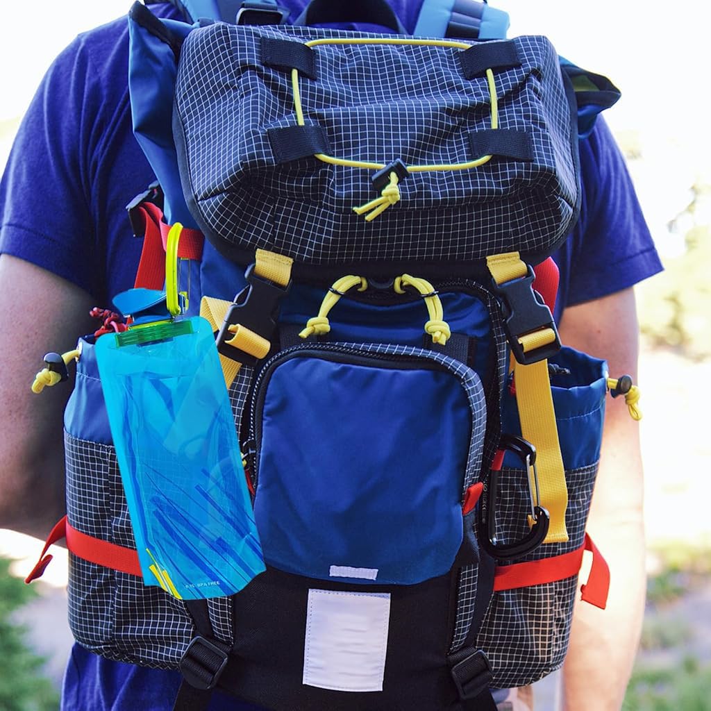 ZIBUYU Water Pouches 700ml for Running and Hiking with Quick Release Buckles | Leak Proof Refillable Bottles