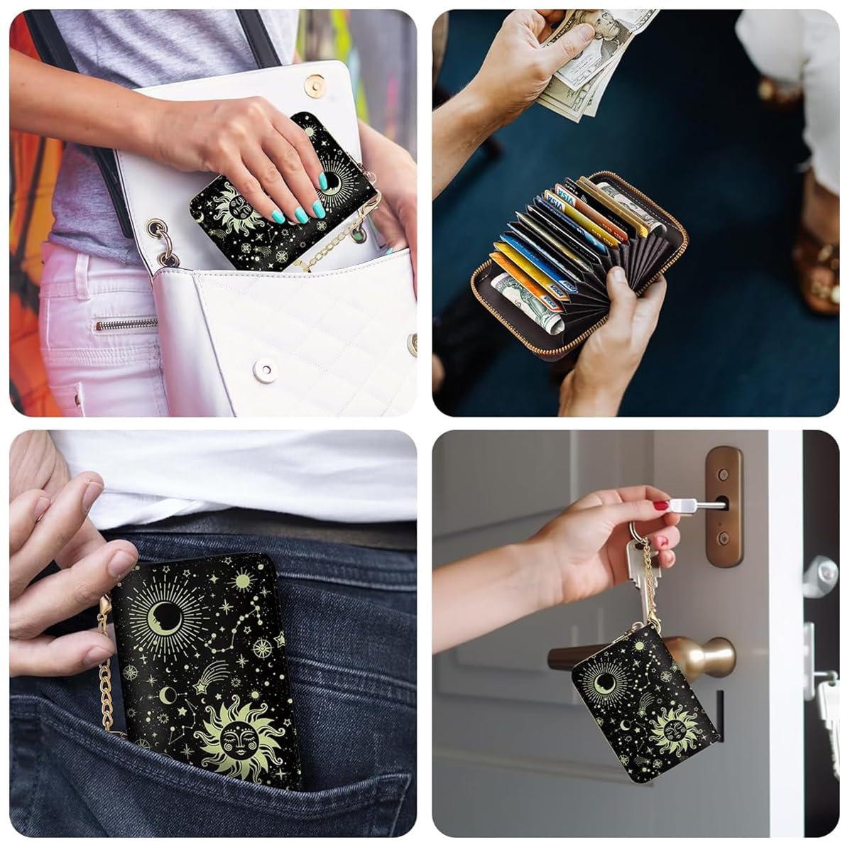 PALAY Small Women's Wallet with 8 Card Slots and Zipped Coin Pocket | PU Leather Mini Purse