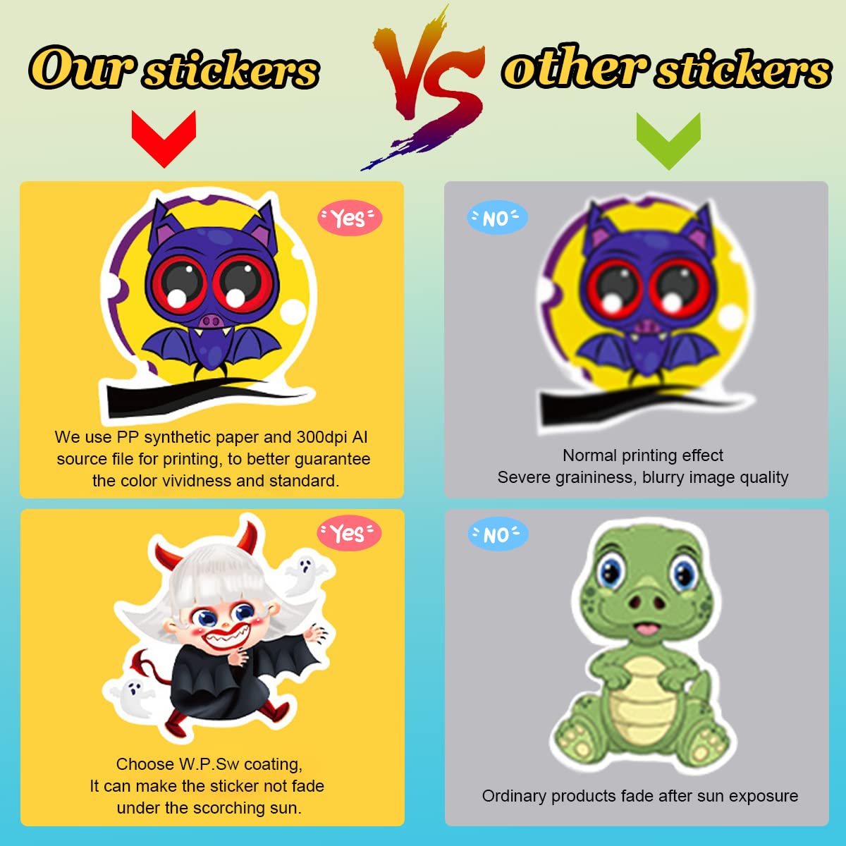 HASTHIP Skin Stickers for Scrapbook and Laptop with HD Waterproof 3 Layer Design | 50 Sheet PVC Set