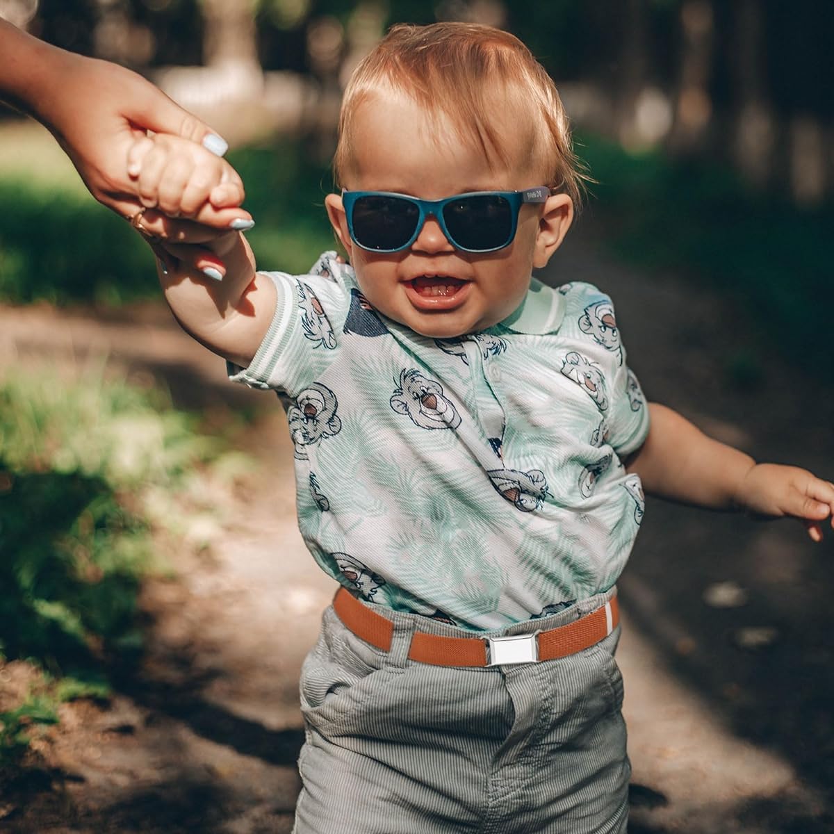 GUSTAVE Kids Belt for Boys 2‑4 Years with Quick Release Buckle and Elastic Fit | Fits 35‑50 cm