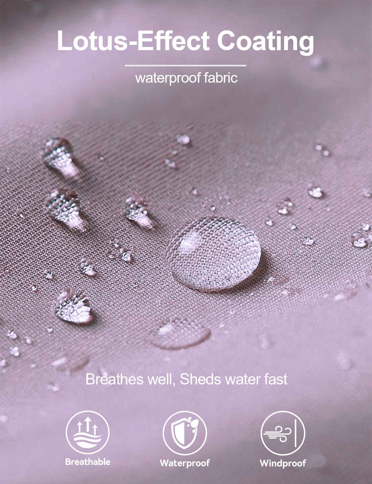 Venzina Women's 3-in-1 Waterproof Jacket for Winter and Hiking with Detachable Fleece Liner | Purple