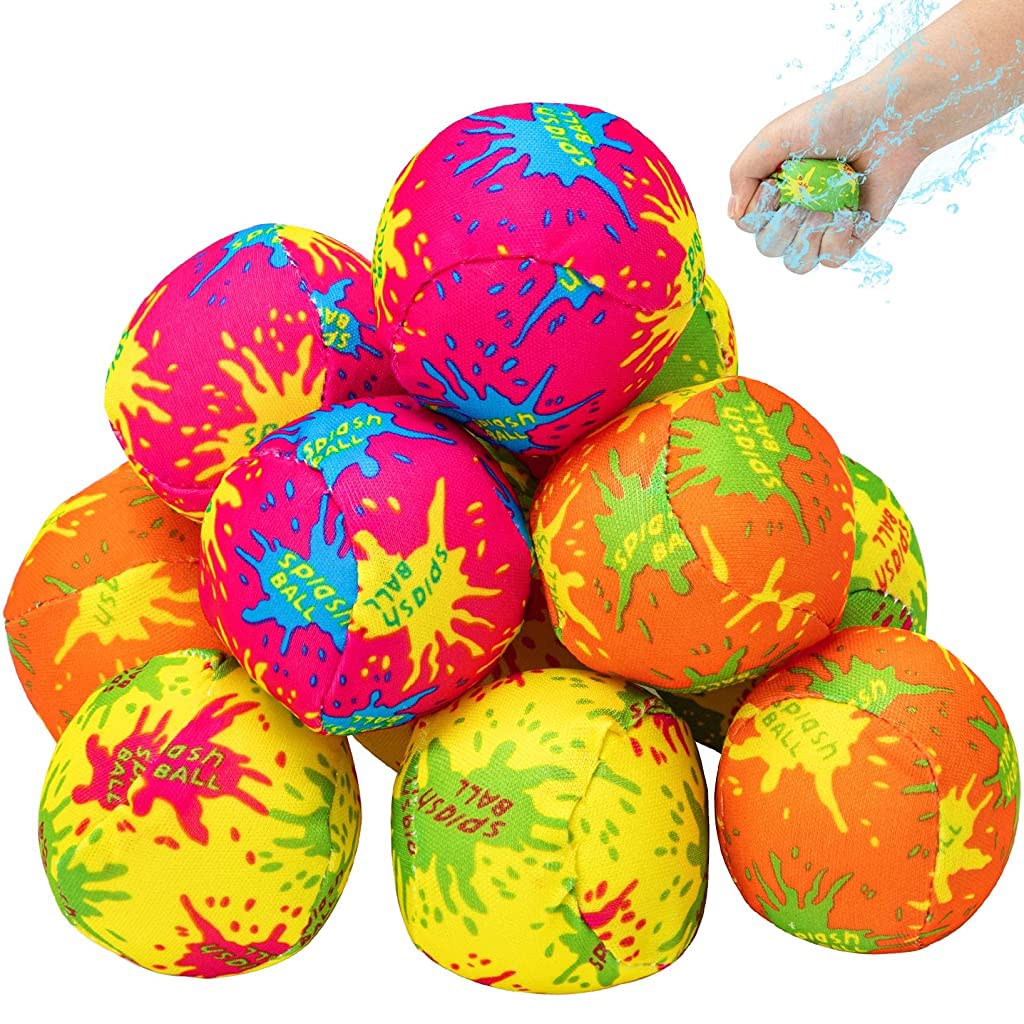 PATPAT® Water Ball Toy for Kids 12pcs Water Toys for Kids Bath Toy Toss Game Outdoor Swim Pool Water Ball 2'' Color Splash Beach Balls for Boys Girls Summer Activities Balls for Pool Party Game