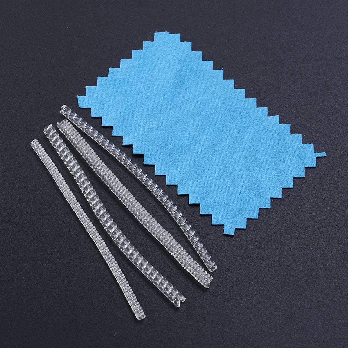SUPVOX Ring Size Adjuster Set for Loose Rings with Spiral and Flat Coils | 4pcs TPU 10cm