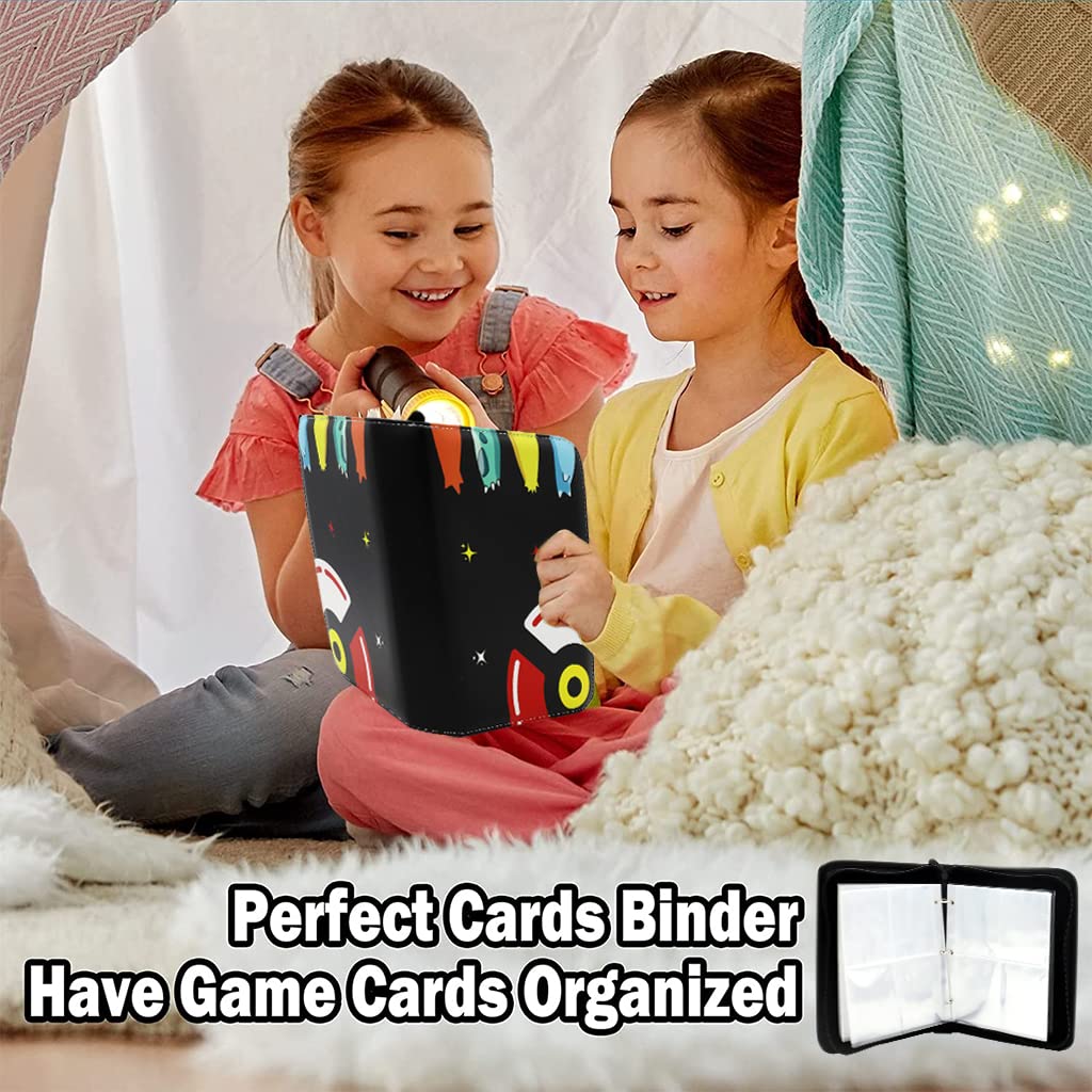 PATPAT Card Binder for Trading Card Collection with Zipper Closure and 400 Slot Capacity | Waterproof PU Leather Case for Kids and Card Enthusiasts