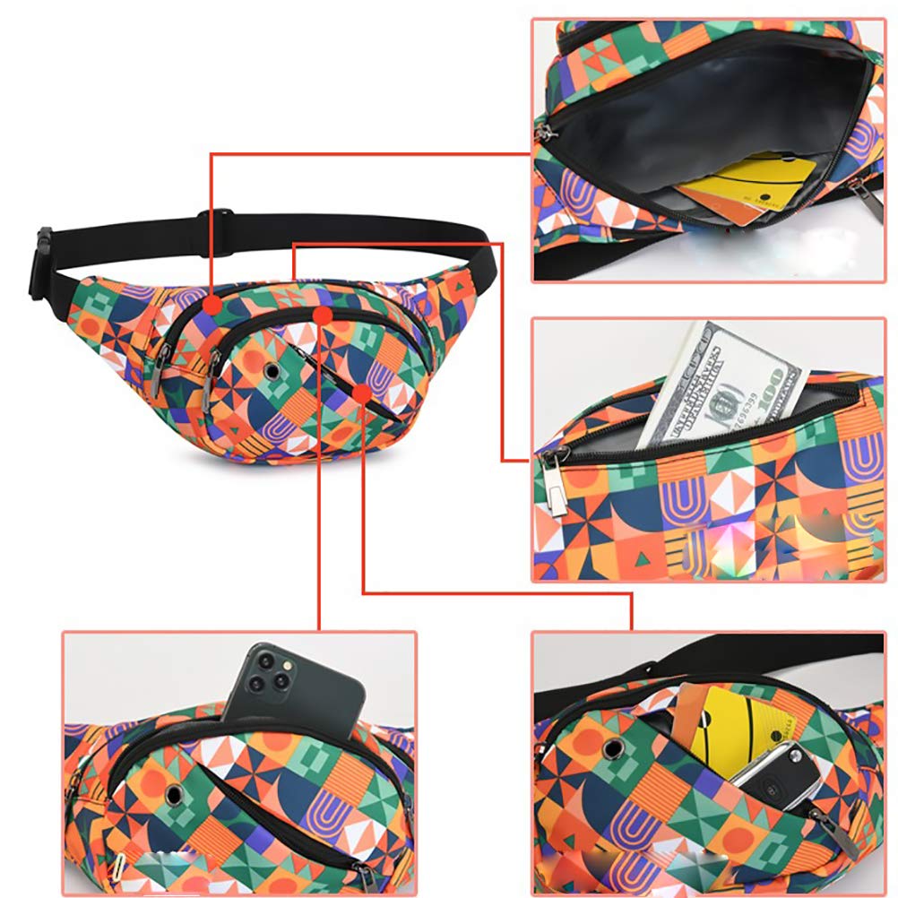 Gustave Fanny Pack for Travel and Outdoor Sports with Three Zipper Pockets | Waterproof Nylon