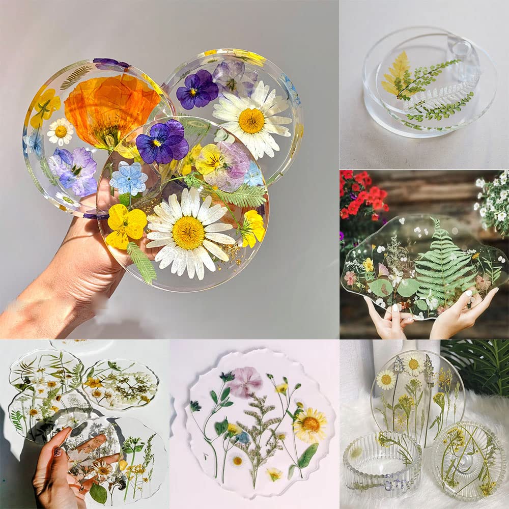 Supvox DIY Resin Art Decor Natural Dried Flower Set for Candle and Room Decoration | Lavender Blue