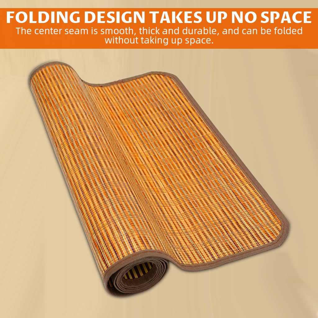 HASTHIP Sleeping Mats for Home featuring Dual Sided Cooling Design with Bamboo Fiber 0.6x1.8m