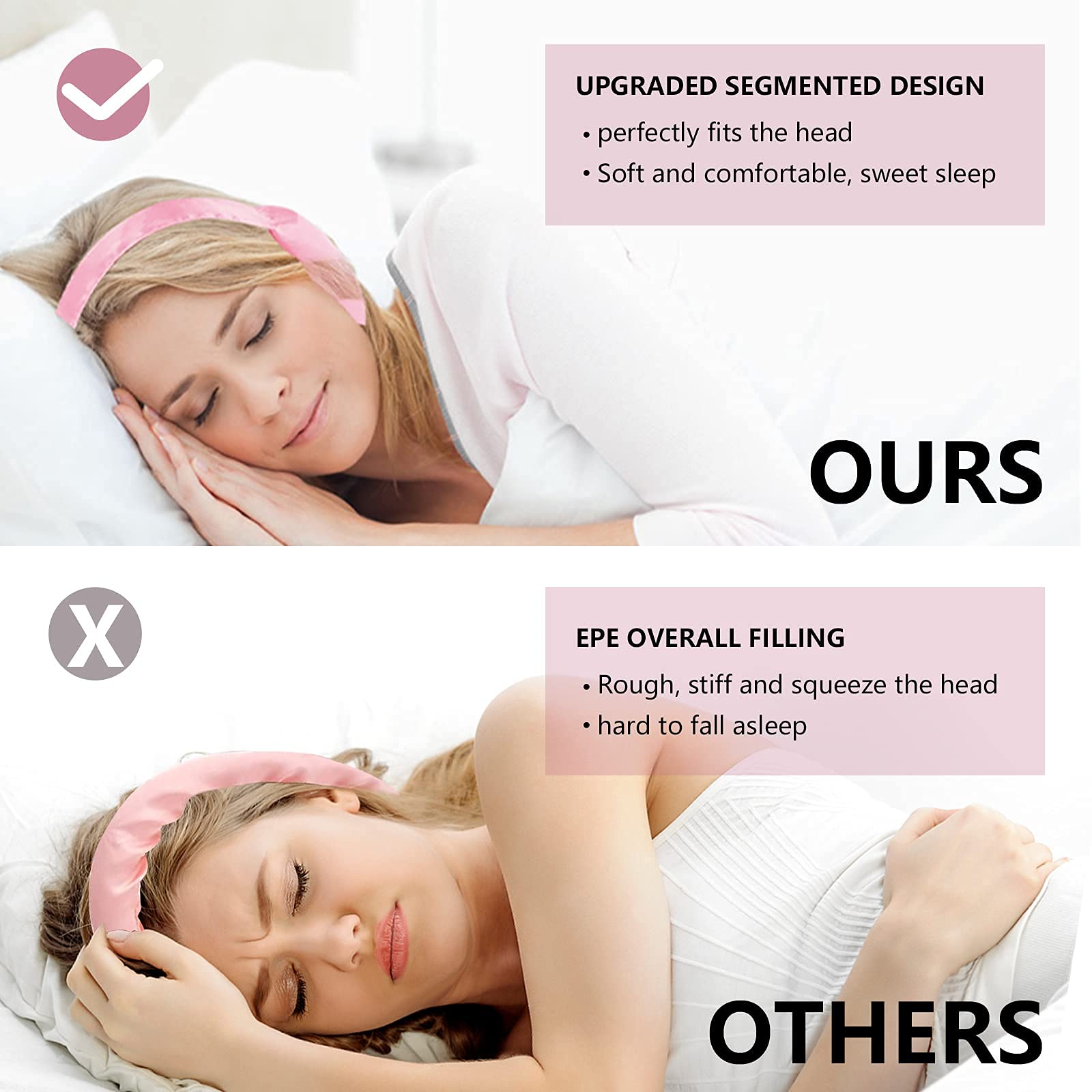 HASTHIP Hair Curlers for Women Long Hair with Soft Cotton Headband | Heatless Sleep Styling Tool