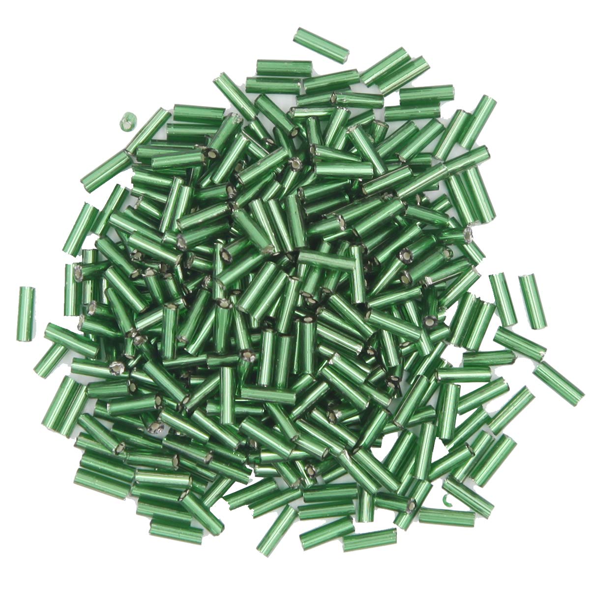 Venzina Tube Beads Kit for DIY Jewelry Making with 5000 pcs 2x6mm Beads in 24 Colors | Includes Charms and Letter Accessories
