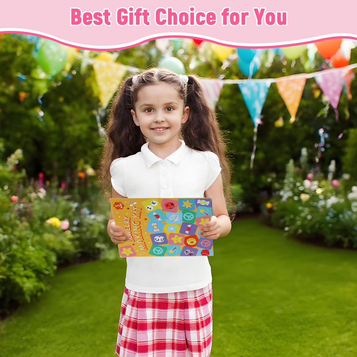 SANNIDHI Bracelet Making Set for Kids with 12 Spacer Bead Styles and Shell Pendants | Creative DIY Jewelry Kit for Girls 7-14 Years