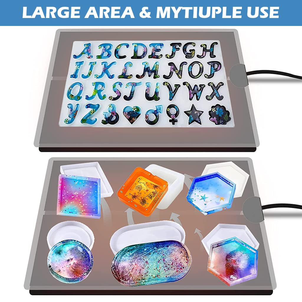 HASTHIP Resin Curing Machine for Epoxy Crafts with Heating Chip and 16.5×11 in Silicone Pad