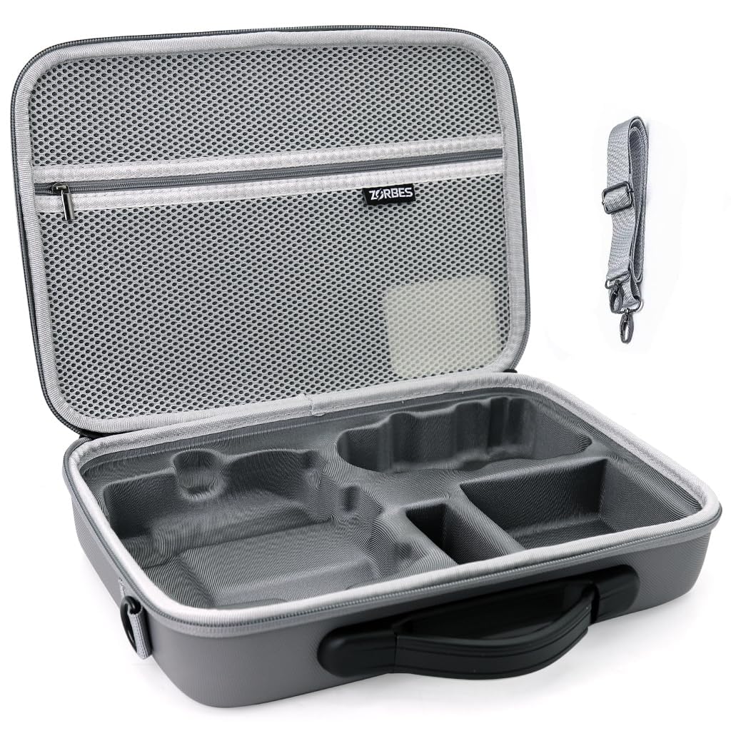 ZORBES Carrying Case for DJI Mini 4 Pro with Waterproof PU Cover and Lycra Lining | Includes Shoulder Strap and Handle