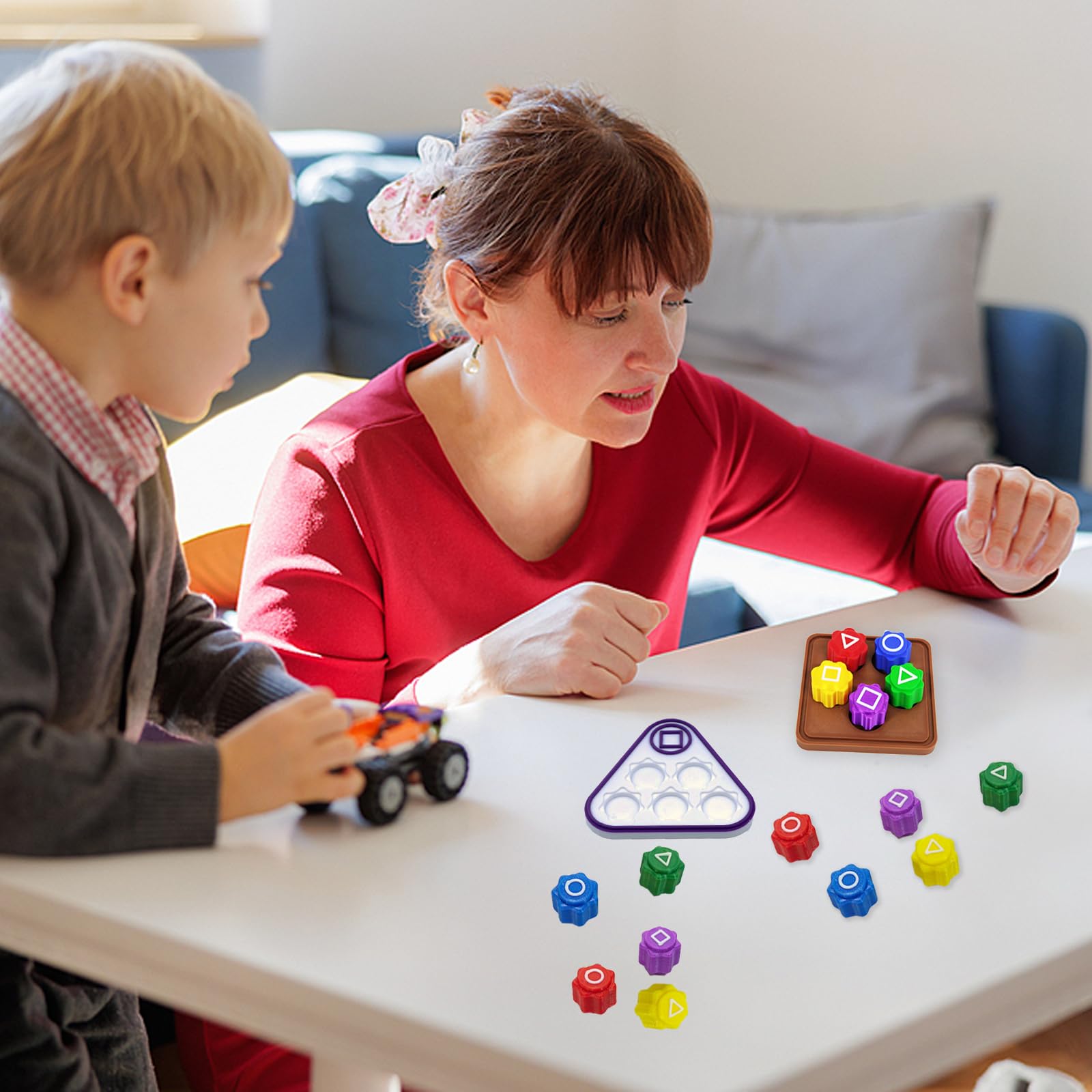 ZIBUYU Korean Gonggi Game Set with 5 Colorful PVC Rocks and Storage Box for Kids | Fun Hand Eye Coordination Play