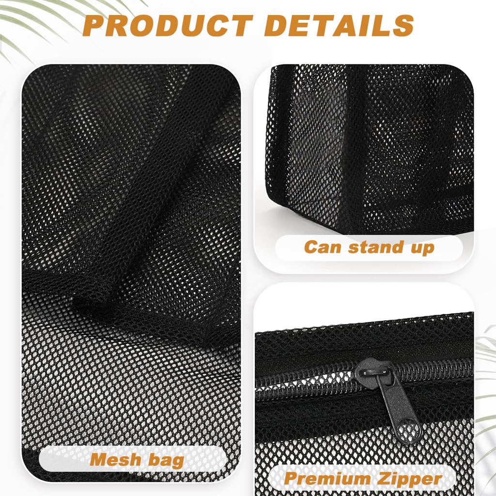 HASTHIP Mesh Shower Caddy for Dorm and Gym Essentials with 4 Pockets and Quick‑Dry Fabric