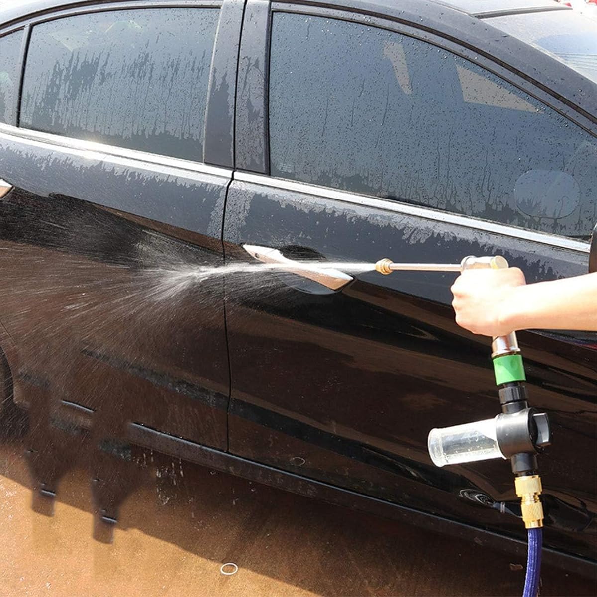 HASTHIP Garden Hose for Watering and Car Washing featuring Brass Quick Connectors | 15m Expandable TPE Pipe