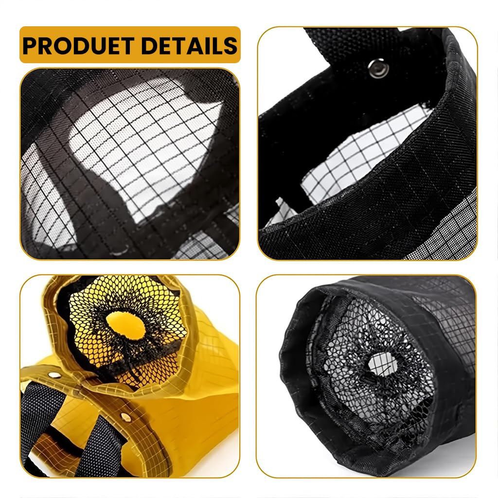 ZIBUYU Plastic Bag Dispenser for Kitchen Storage with Hanging Loop and Breathable Mesh | 2 Pack