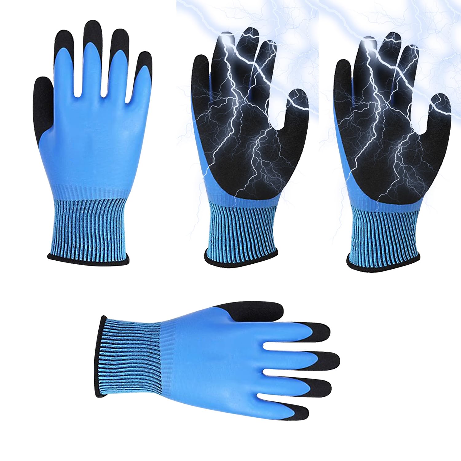 Serplex Electrical Insulated Gloves for 1000V Safety with Non Slip Rubber Grip | Multipurpose Work for Men and Women