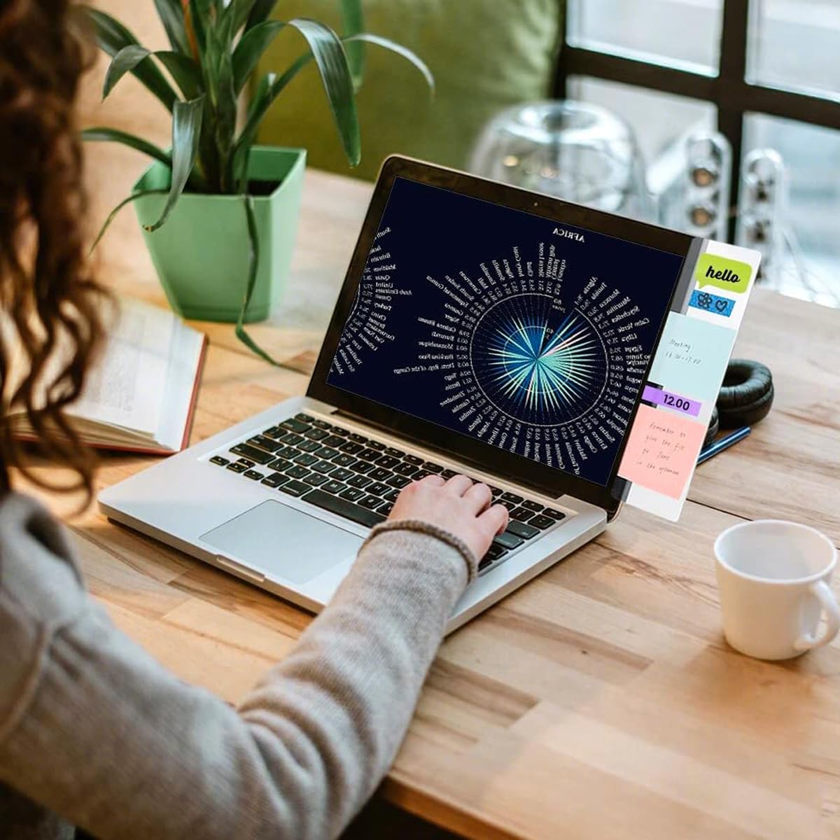 Climberty Monitor Memo Board 2pcs 11x3.1x0.05 in for Home Office Use with Acrylic Side Panel | Transparent Desktop Organizer