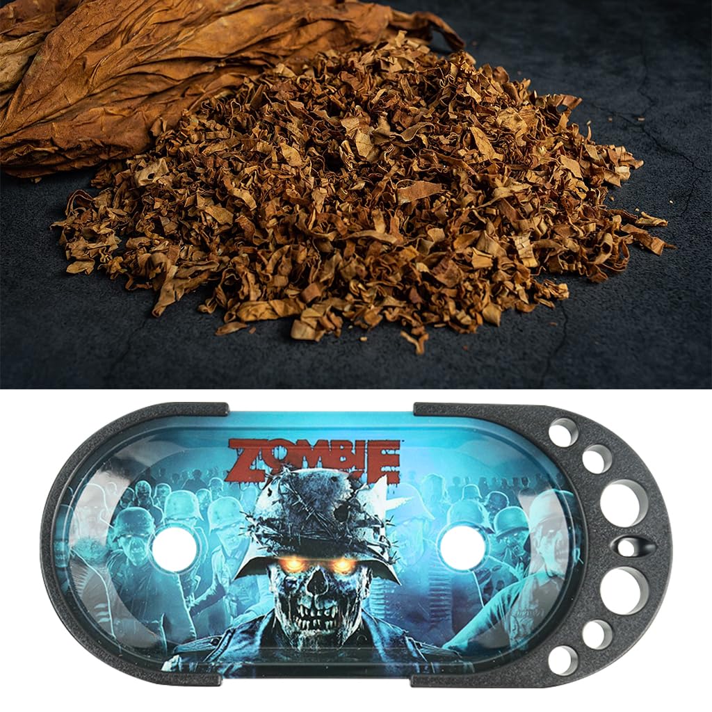 HASTHIP Foldable Metal Ashtray Tray for Hand Rolled Cigarettes with Work Table | Portable Maker for King Size and 1 1/4 Size