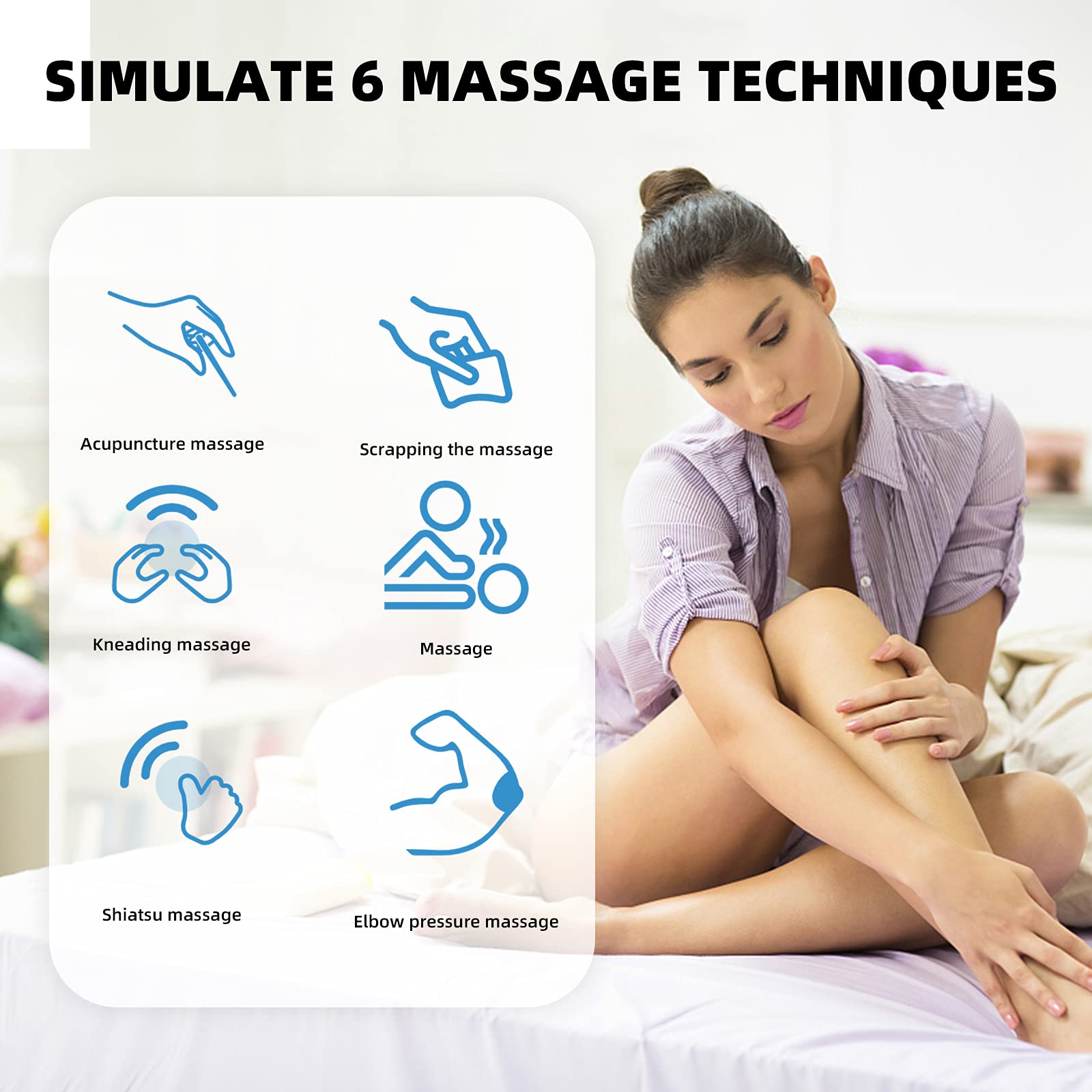 ELEPHANTBOAT Electric Massager for Whole Body with 6 Modes and 10 Strengths | Portable Relaxation Patch for Neck and Back
