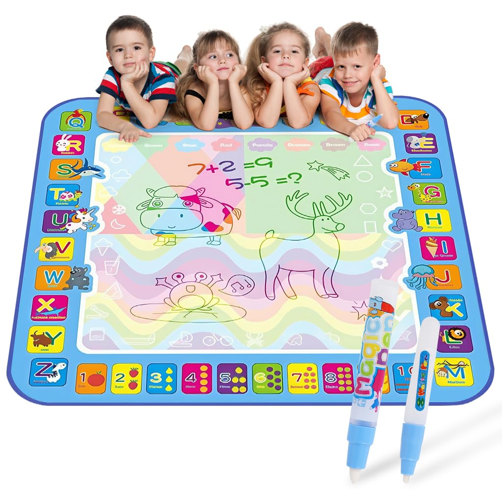 PATPAT Water Doodle Mat for Toddlers with 100 x 75 cm Large Drawing Area | Educational Painting Toy