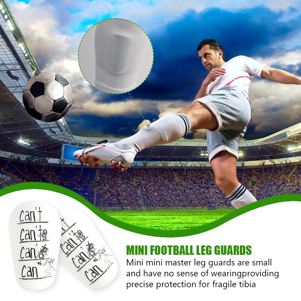 Proberos Mini Shin Guards for Football with EVA Cushioning 5x8cm | Lightweight Anti-Impact Protection