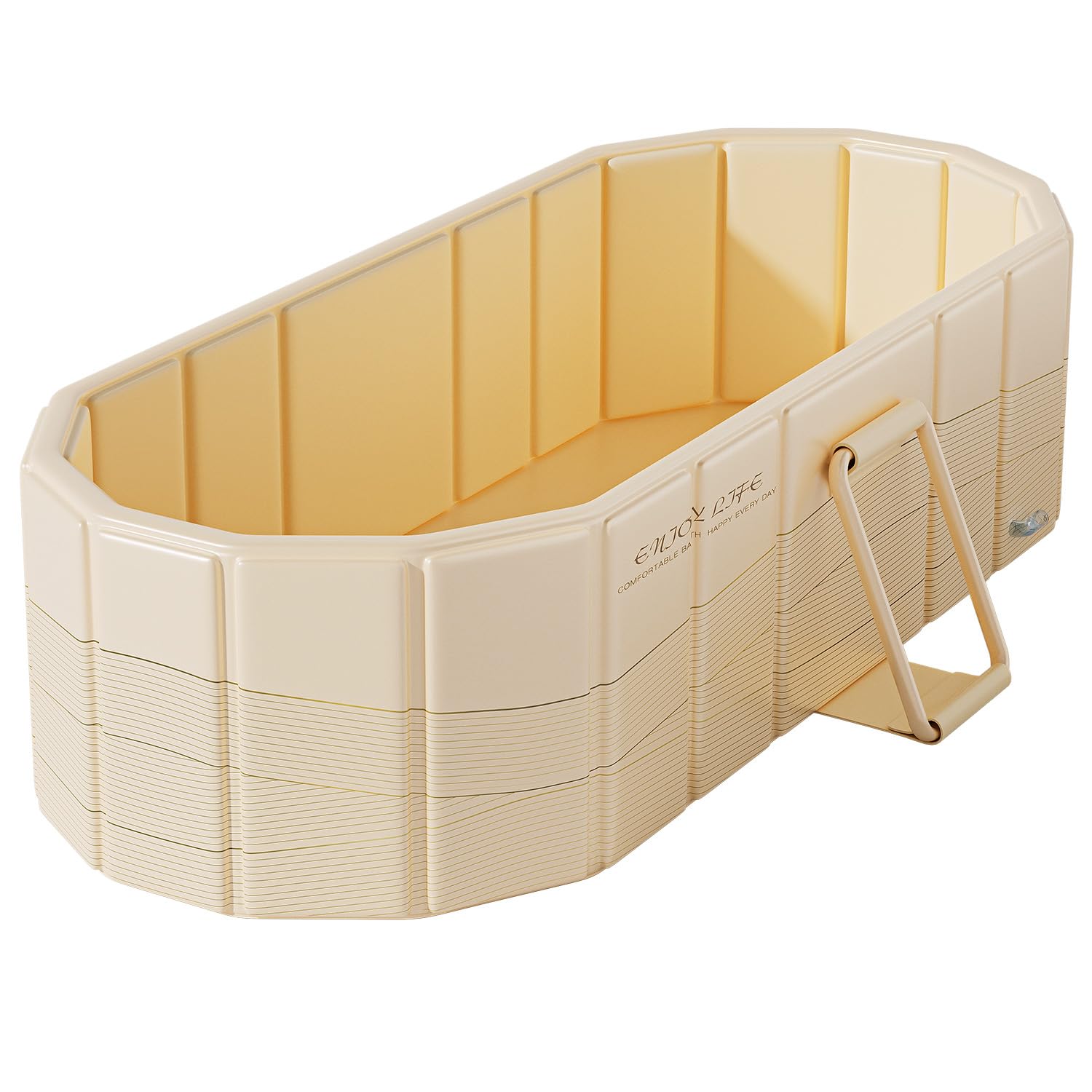HANNEA® Ice Bath Tub Easy Folding Sitting Spa Bath Tub Warm & Cool Bath Tub for Cold Water Therapy and Spa, Thermal PVC Sitting Bath Bucket with Drainage Pipe