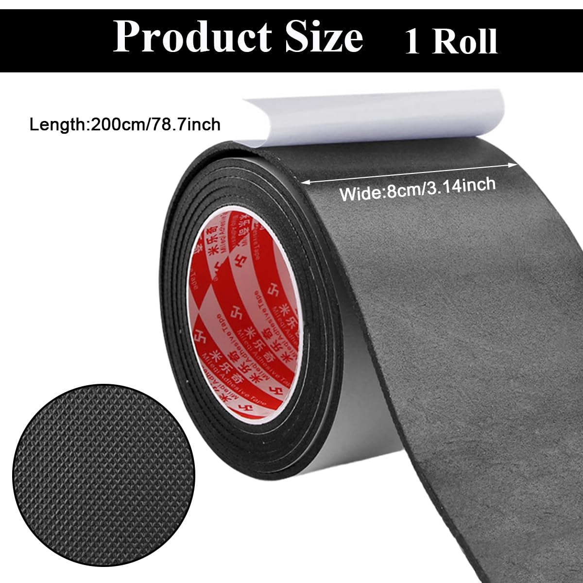 Venzina Shoe Sole Repair Patch for Women with Anti Slip Texture and 2mm EVA 2m Size | Self Adhesive Cuttable Protector