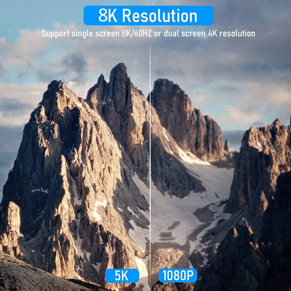 Verilux Type C Cable for Thunderbolt 4 with LCD Display and 40Gbps Transfer | 240W USB4 Fast Charging