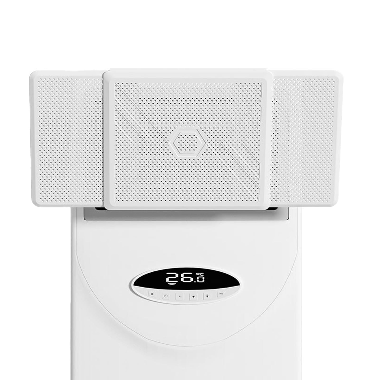 HASTHIP® Air Vent Deflector, Square Air Conditioner Deflector, Adjustable Airflow Direction, for Vertical Airs Conditioning Outlet