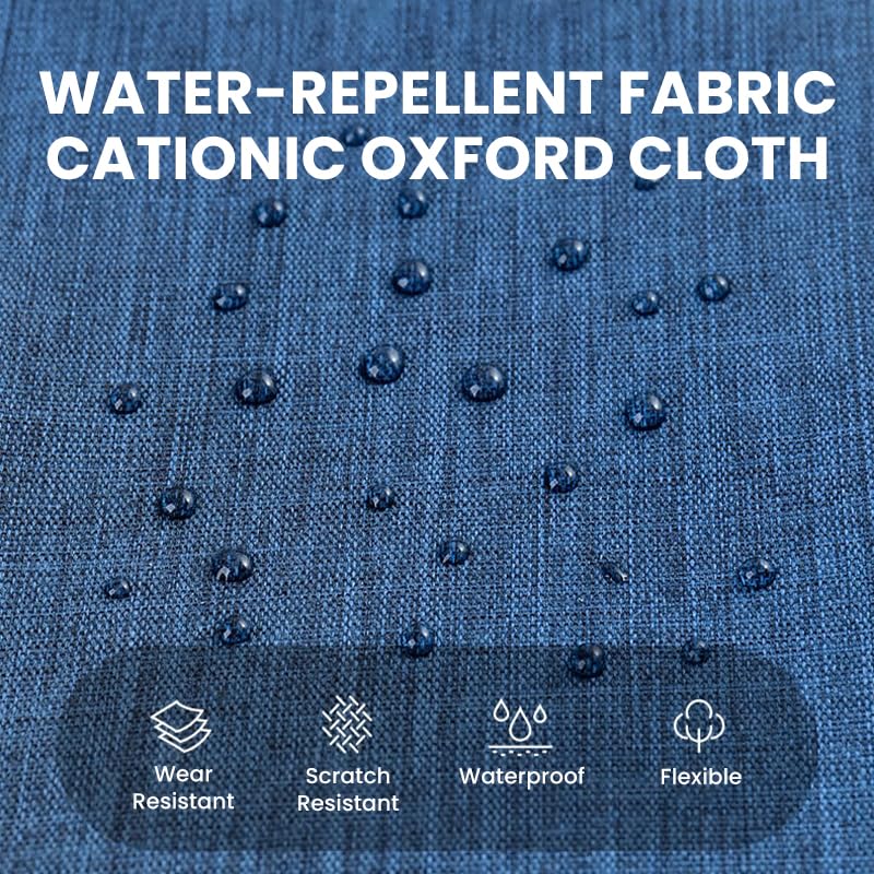 HASTHIP Insulated Lunch Bag for Work and Picnic with Handle & Shoulder Strap 26x17x18cm Blue