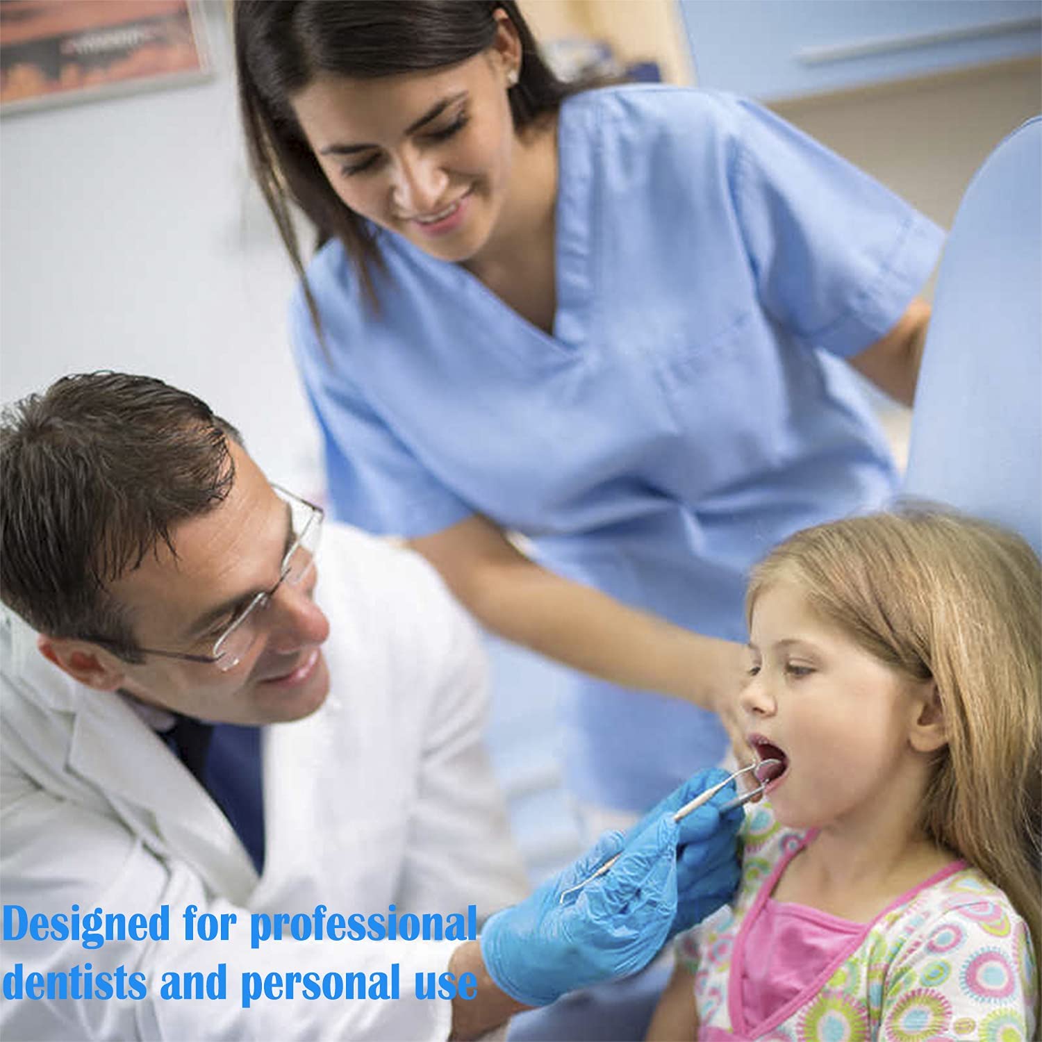 HANNEA Teeth Cleaning Tools for Home Dental Care with 5Pcs Stainless Steel Kit | for Personal and Pet Use