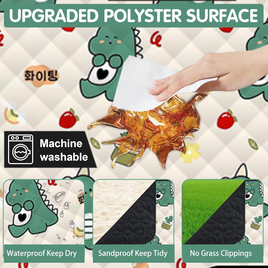 Proberos Picnic Mat for Outdoor Travel and Beach | 200 x 200cm Waterproof Oxford Cloth Blanket