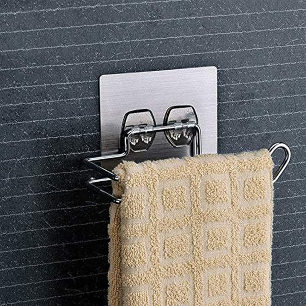 ZIBUYU Tissue Paper Holder for Bathroom and Kitchen with Self Adhesive Mount | 7 in Stainless Steel Rack