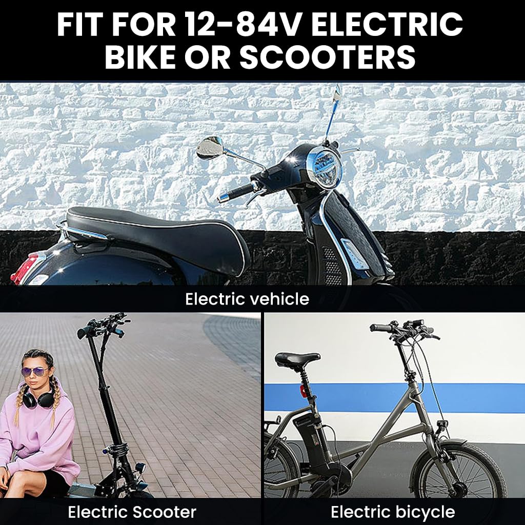 STHIRA Electric Bike Throttle Grip for Scooters featuring 5 Wire Speed Control & Keys | Easy DIY Installation