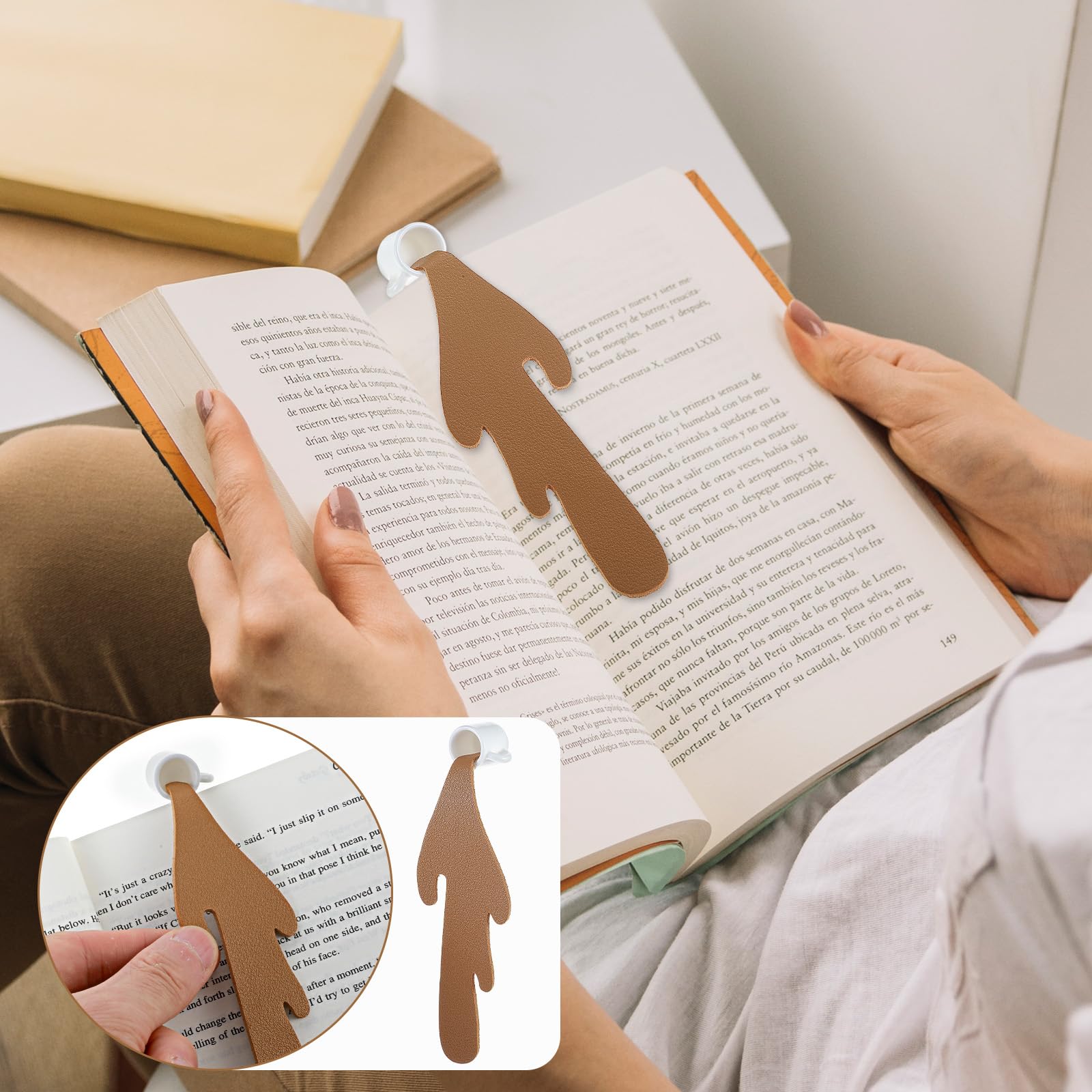 OFIFO Coffee Mug Design Bookmark Set for Reading with 3 Unique Spilled-Themed Pieces | Gift for Coffee Lovers and Bibliophiles