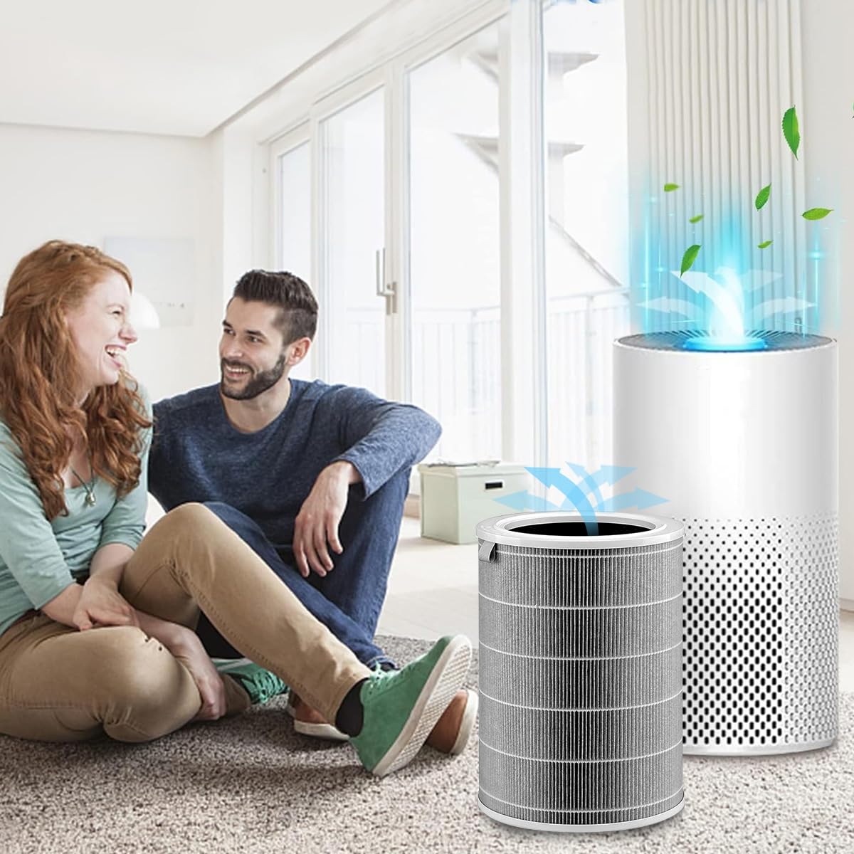 HASTHIP HEPA Filter for Mi Air Purifier featuring 360° design and 6–8 month lifespan | Home Air Cleaning