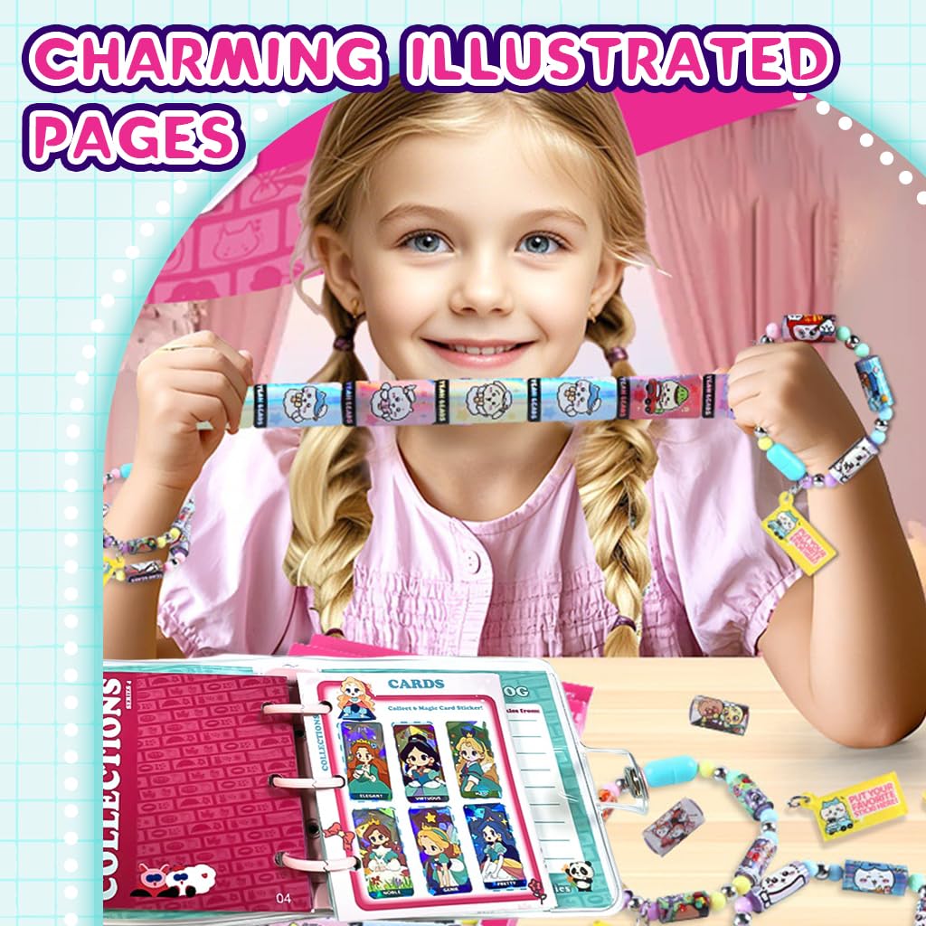 PATPAT Sticker Album for Collecting 360 Pcs Kawaii Stickers with Ring Binder & Waterproof Cover