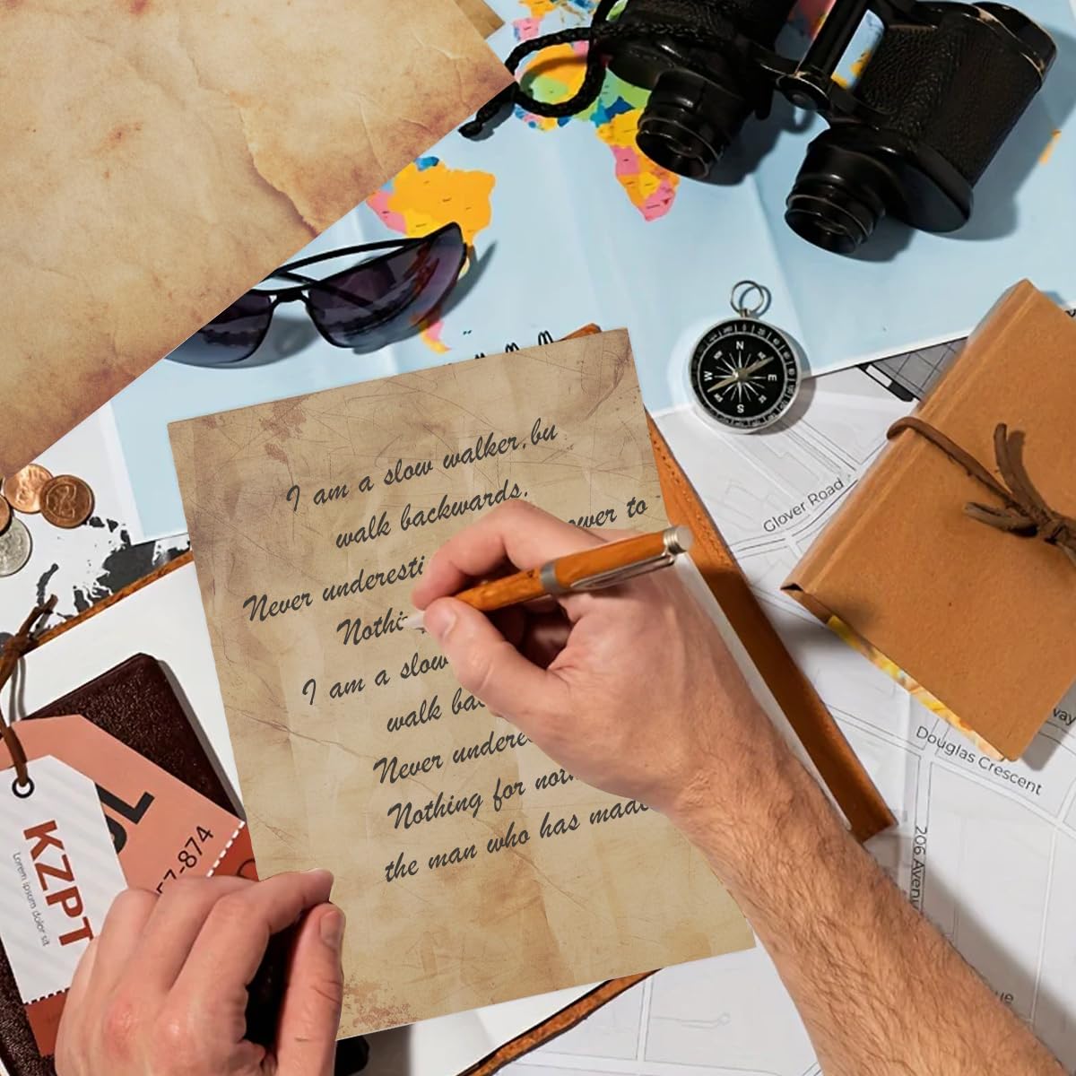 OFIFO Scrapbooking Paper for DIY Crafts with Double-Sided Crinkle Texture 48 Sheets 100 GSM