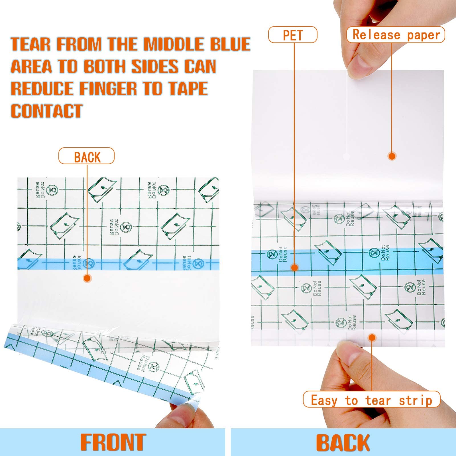 Sannidhi Transparent Film Dressing for Wound Care with 3 Layer PU Design 50 Pcs 4 x 4 in | Waterproof and Skin Friendly