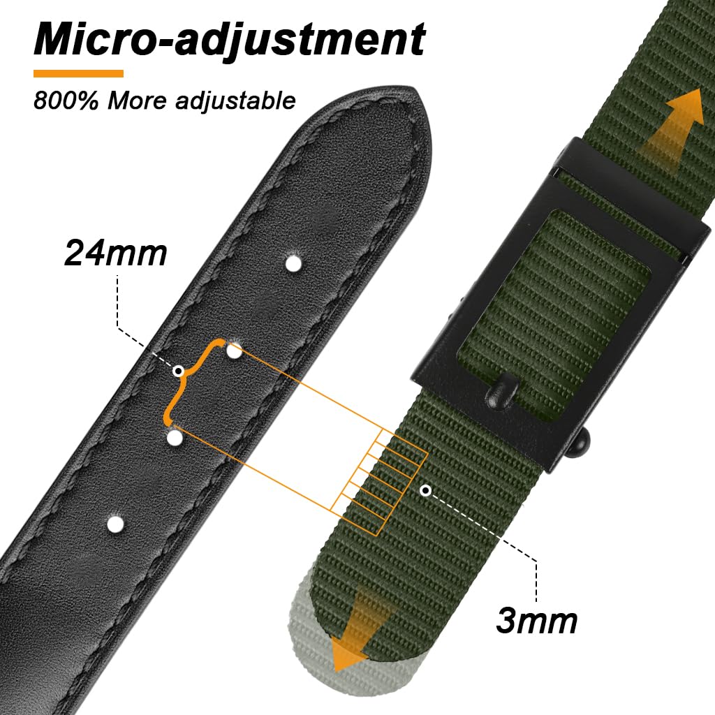 PROBEROS Work Belts featuring Quick Release Alloy Buckle 51in Adjustable Nylon Web | Pack of 2